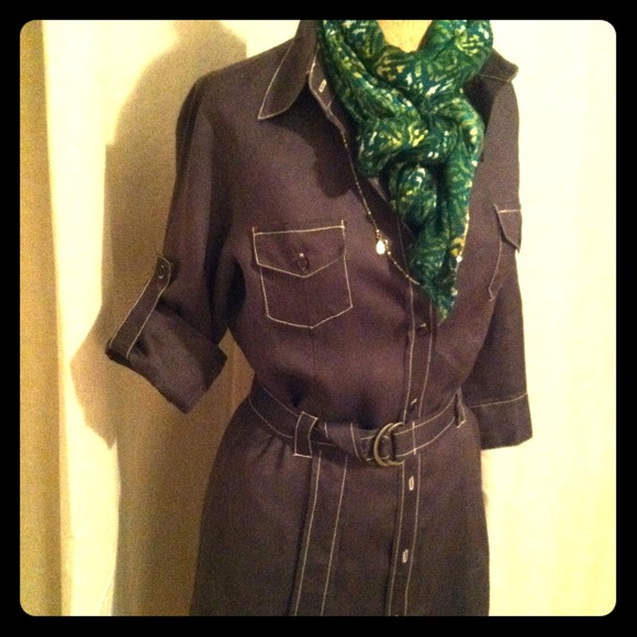 ZARA Linen and Cotton Shirtdress