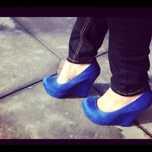 Royal Blue wedges