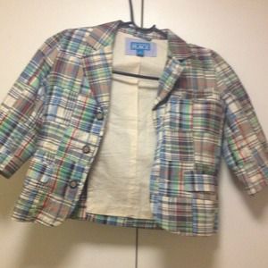 Children's plaid blazer
