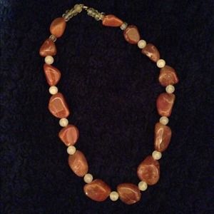 Brown agate necklace
