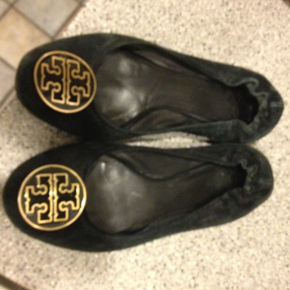 Tory Burch Ballet Flats velvet sz9 pre owned