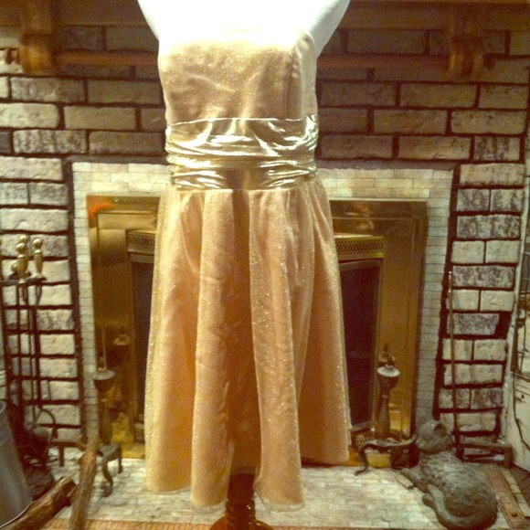 Gold Brides Maid Dress