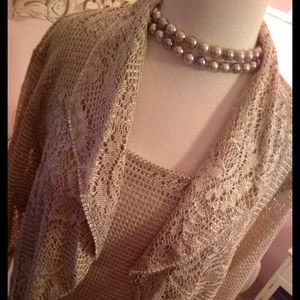 Gold Lace with Rhinestones