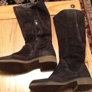 Brown suede boots- SOLD