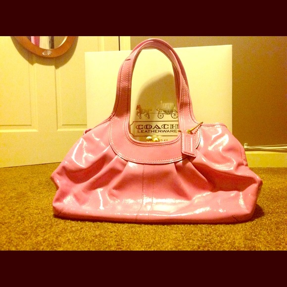 Reserved - Patent leather coach ergo satchel