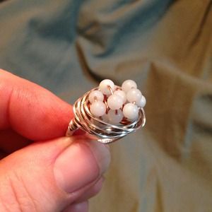 Gorgeous Amazonite Bird's Nest ring!