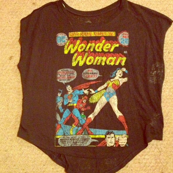 Semi sheer Wonder Woman shirt