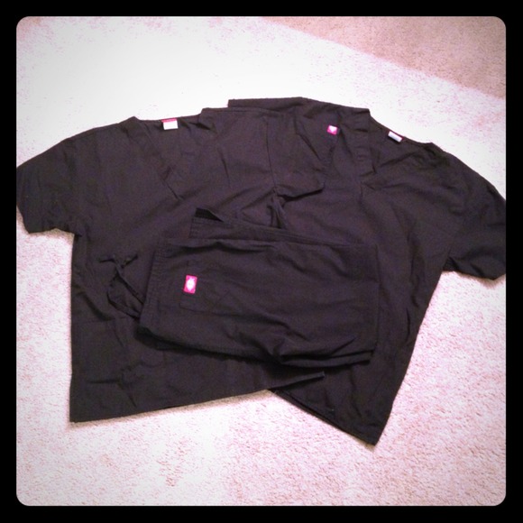 *Hold* Dickies Black Scrubs.