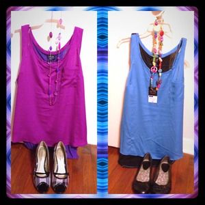 ✂Reduced✂2 high low tanks with pocket