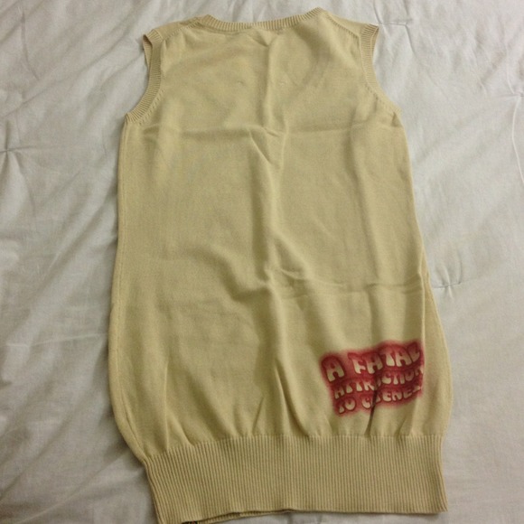 🎀Reduced🎀 Harajuku❤Lovers Yellow Long Vest Top - Picture 4 of 4
