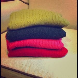 ***reserved*** 4 J.Crew Cashmere blend sweaters