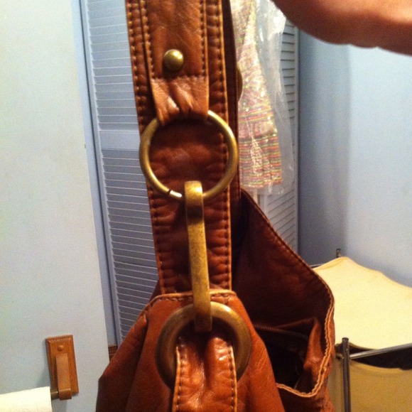 Large camel color purse plus snakeskin wallet - Picture 2 of 3