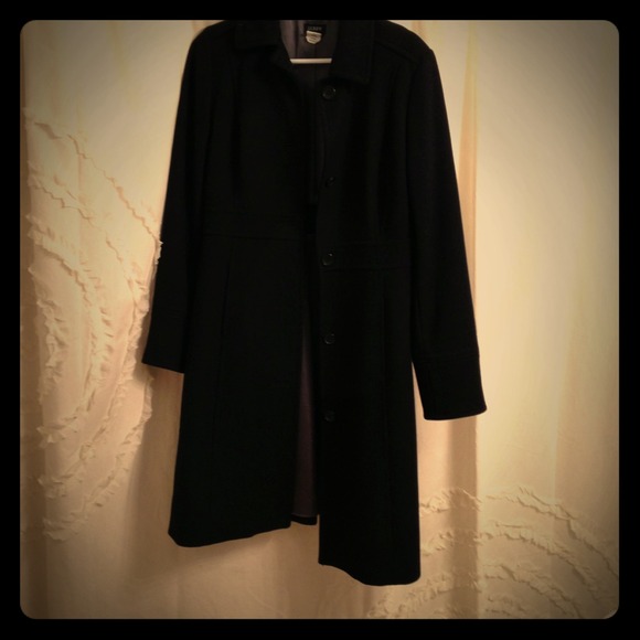 J Crew classic black peacoat