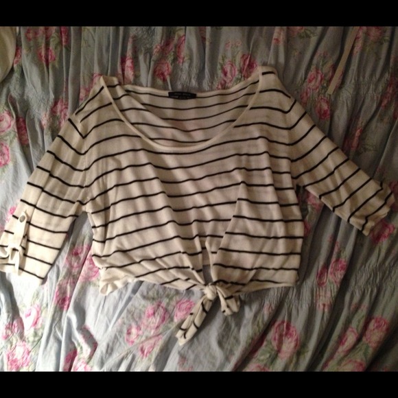 Striped crop top