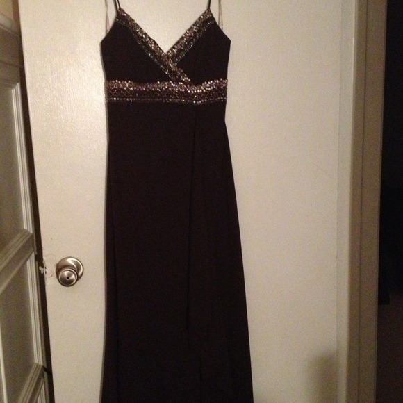 Brown De Laru formal dress