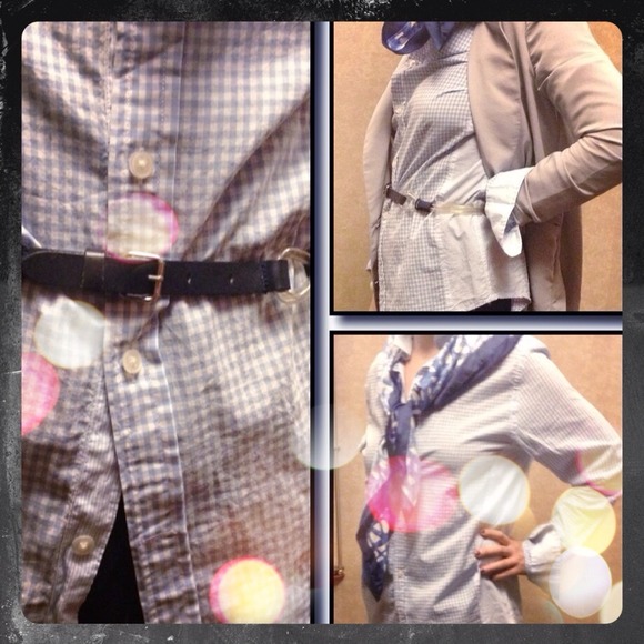 CLOSING SALE Unisex Boyfriend Button-Down-NWOT - Picture 2 of 3