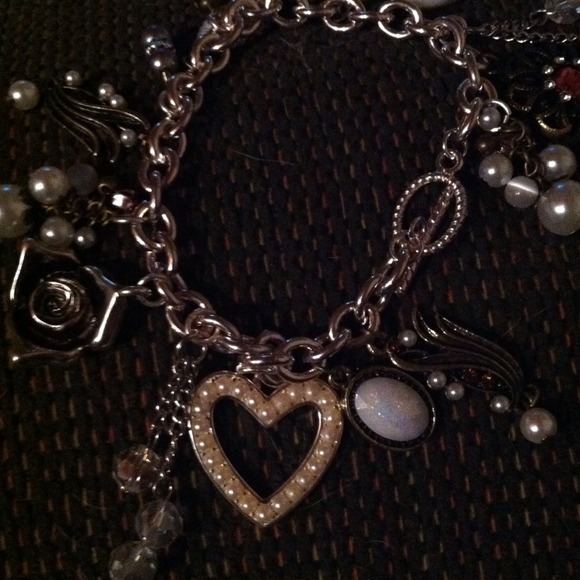 Hook and toggle charm  button rosary