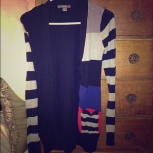 ❗❗ SOLD ❗❗Color Block & Striped Cardigan