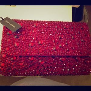 SOLD!!! Banana Republic Classic Red Evening Clutch