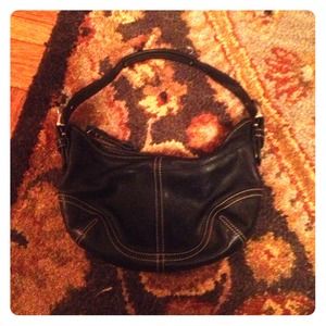Black Leather Coach Purse
