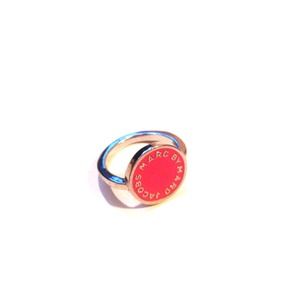 Marc By Marc Jacobs enamel disc pendant ring.