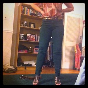 Skinny green Else jeans size 30