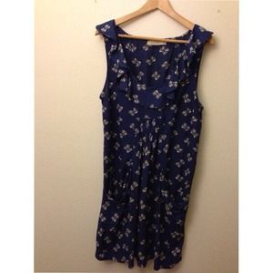 PINS AND NEEDLES URBAN OUTFITTERS Navy Bow Dress