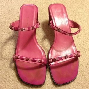 Raspberry pink sandals size 9.5
