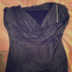 Black sparkle Forever 21 short sleeve top