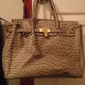 Large Birkin inspired handbag!