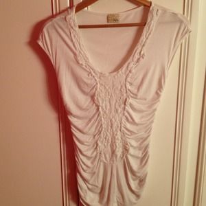 Daytrip from Buckle white lacey shirt