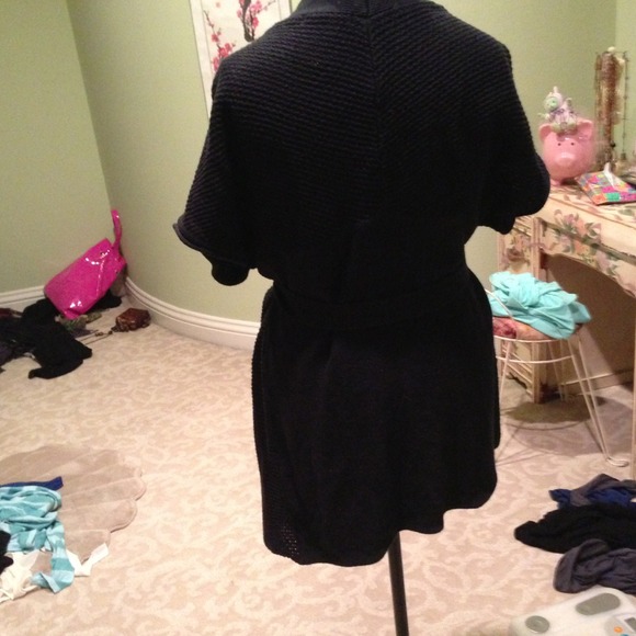 Black knit cardigan kimono-esk - Picture 3 of 3