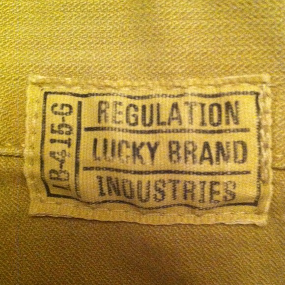 Lucky Brand khaki flat front jeans