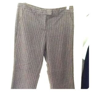 Gray pinstripe pants