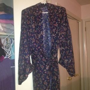 Christian Dior Men's Silk Vintage Robe
