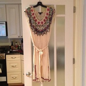 🚫Bundled Beaded cream French Connection dress