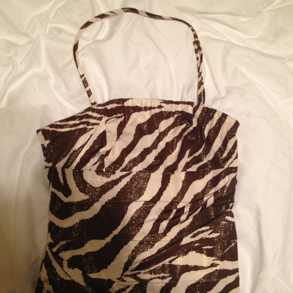 Sexy Zebra Tube Dress NWOT REDUCED PRICE! - Picture 2 of 4