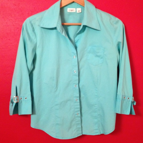 Button up shirt - Aqua