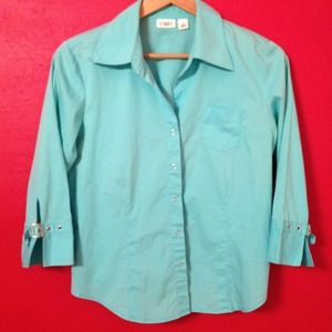 Button up shirt - Aqua