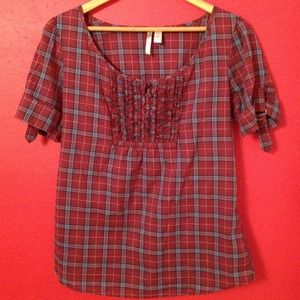 Plaid top