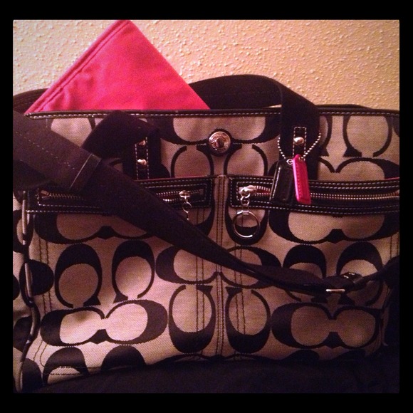 Coach Signature Diaper bag or Tote