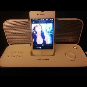 Portable speaker for iPhone 4s or iPod 4th gen.