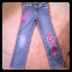 Girls embroidered jeans