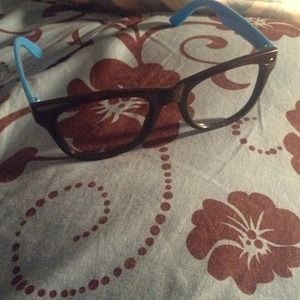 Nerd glasses blue