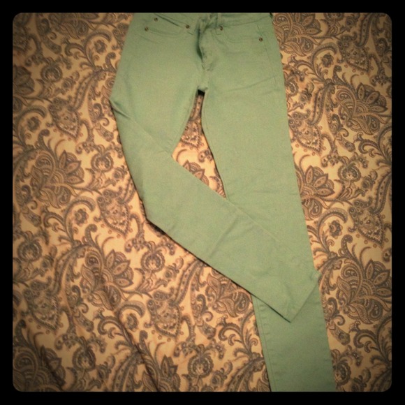 Reserved for Lauren Skinny Blue acqua pants