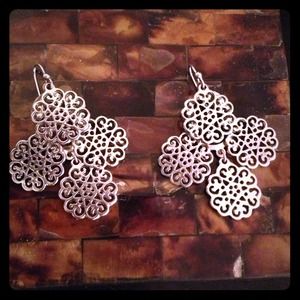 American eagle silver earrings