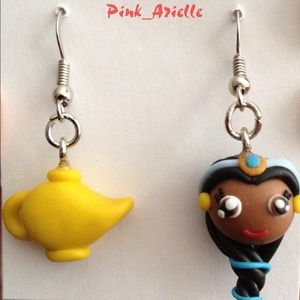 Jasmine and the Lamp dangling earrings