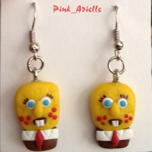 Sponge Bob dangling earrings