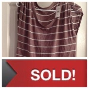 REDUCED Loft striped knit top