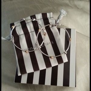 Henri Bendel Large rivet hoops